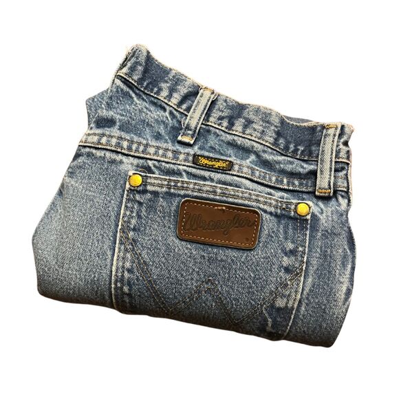 WRANGLER MENS 47MWZ REGULAR FIT SIZE 34X30 DISTRESSED MEDIUM WASH JEANS - Picture 5 of 11